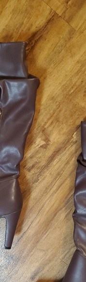 Christian Sirano Black Violet Tall Slouch Boot - Picture 6 of 7